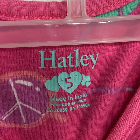 Hatley Little Girls Dress Pink with sunglasses designs size 5 - Picture 4 of 6